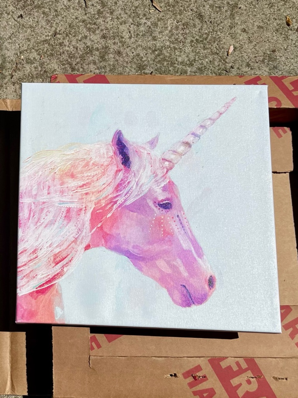 Mystic Unicorn Canvas Art by Victoria Borges set of 2 - Picture 2 of 3